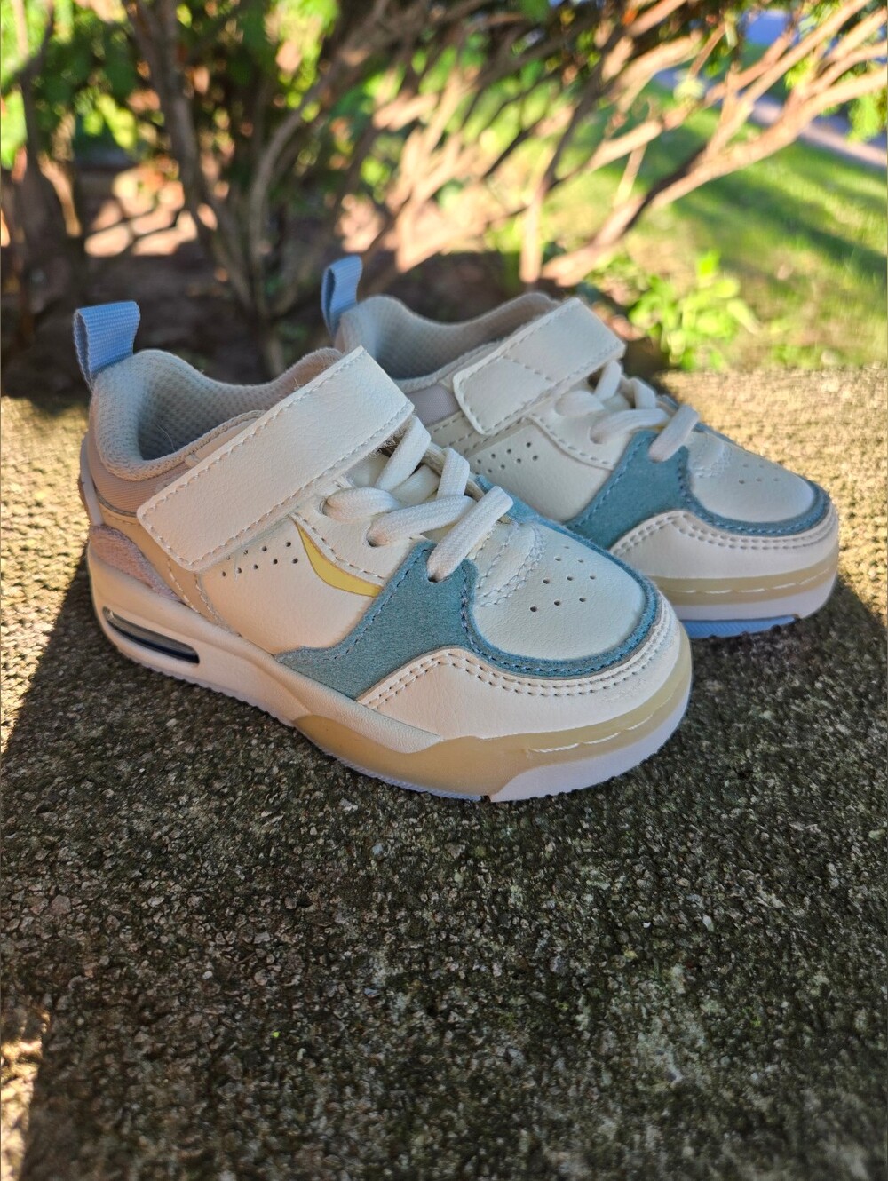 Zara multi-pieced contrast sneakers featuring a white and blue  Kids Size 5.5T